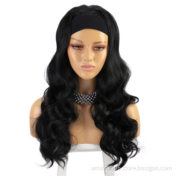 2021 New Human Hair Headband Body Wave Wig Cheap Brazilian Remy Human Hair Non Lace Machine Made Wigs For Black Women In Stock
